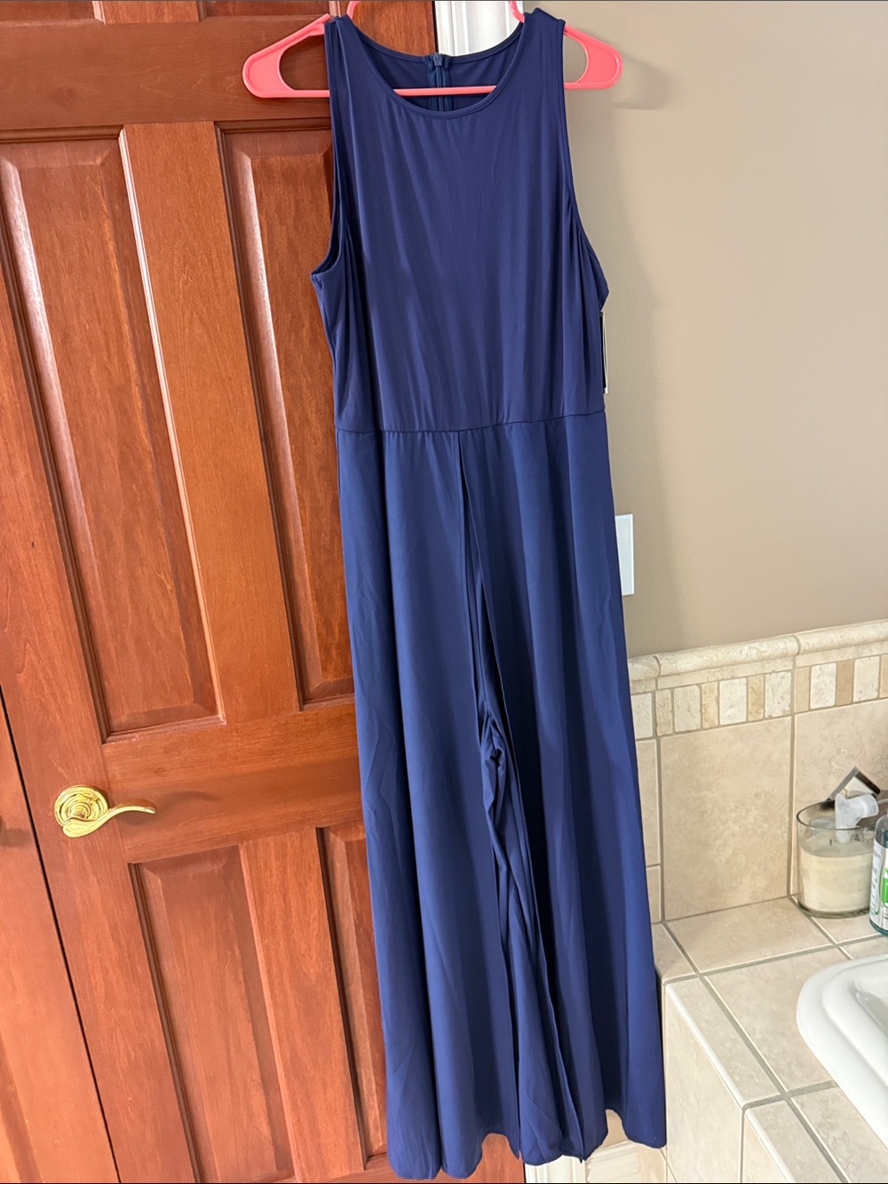 HALARA Navy Sleeveless formal navy dress/pants